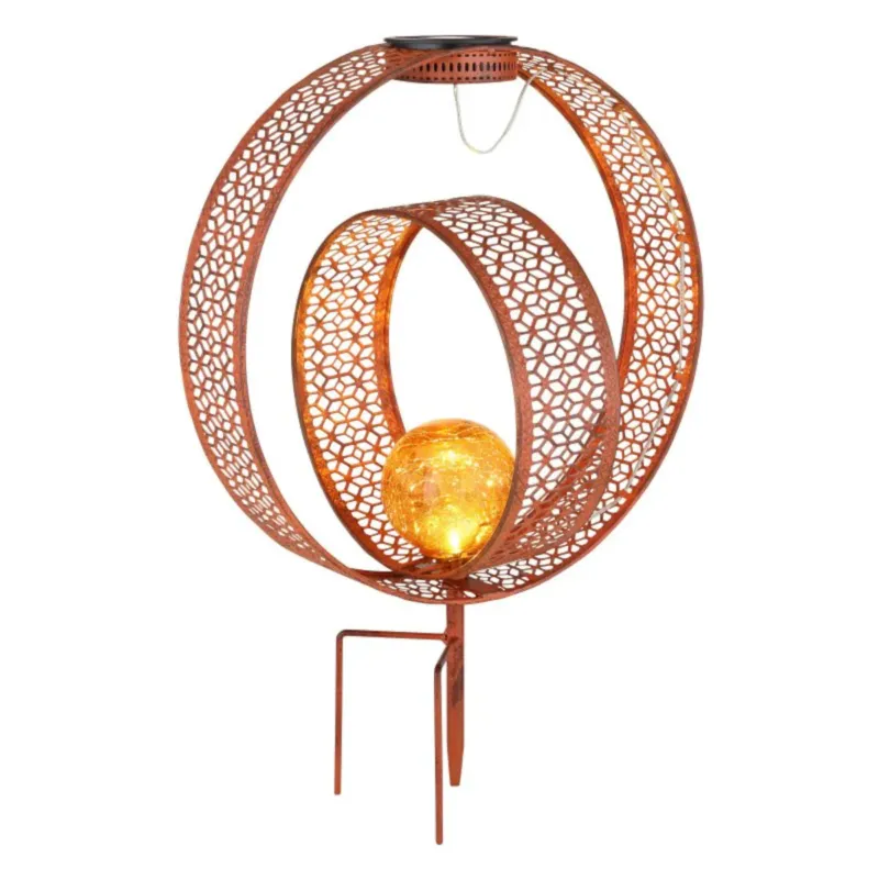 Bezpieczne zakupy Lampa solarna dogruntowa LED Globo 33644R, 0,06W, ciepła 2700K, rdzawa, IP44 -