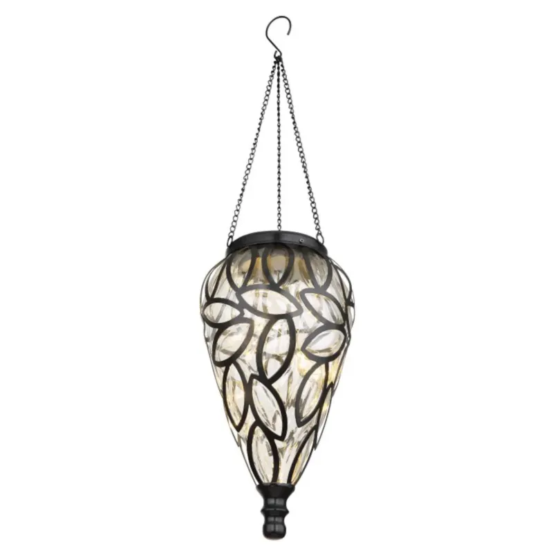 Lampa solarna wisząca LED Globo 36131, czarna, IP44, 3000K, do ogrodu i na taras - Popularny