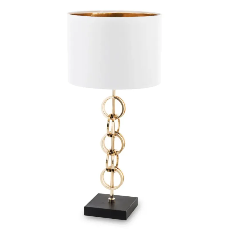 Lampa stołowa 55x25x25 cm CATENA z czarną podstawą - Popularny