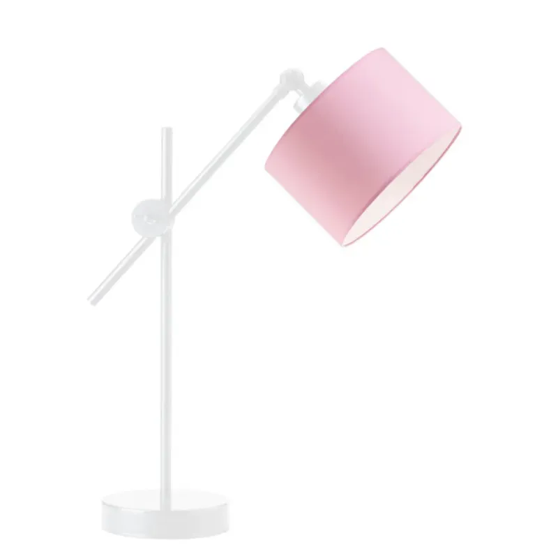 Kup online Lampka nocna przegubowa na biurko lampa biurkowa regulowana LED z abażurem walec MODERN -