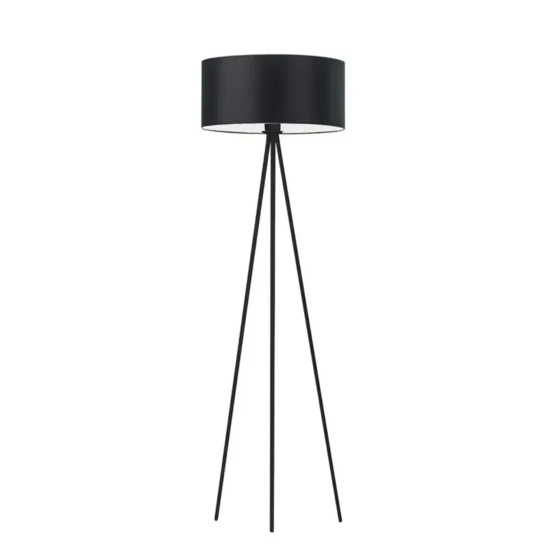 Lampa stojąca podłogowa trójnóg z abażurem walec 40cm JOLLY - Kup teraz
