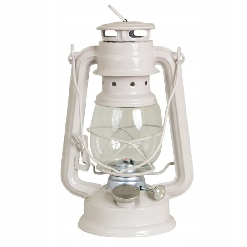LAMPA NAFTOWA DOMOWA OGRODOWA na prezent beżowa wisząca stojąca + knot - Kup teraz