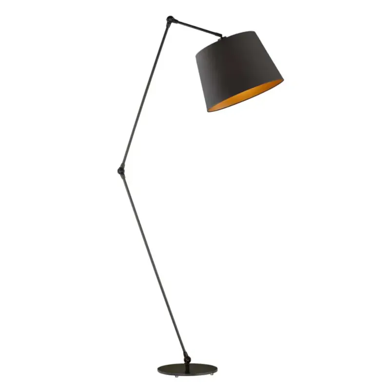 Lampa stojąca podłogowa przegubowa regulowana z abażurem stożek SOUL - Dodaj do koszyka