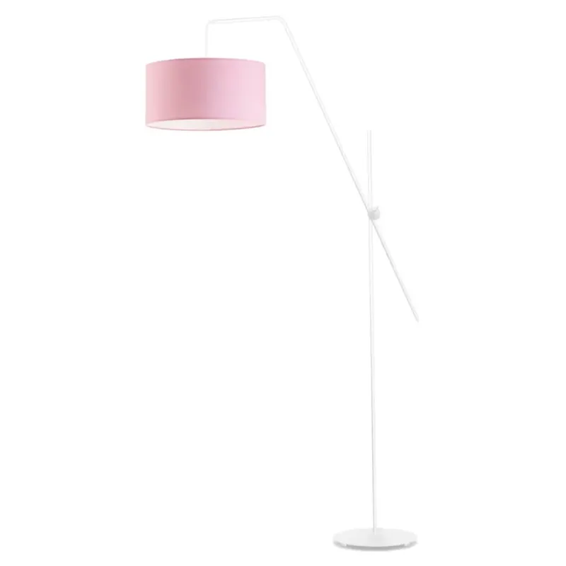 Do wyczerpania zapasów Lampa stojąca podłogowa przegubowa regulowana z abażurem walec MODERN -