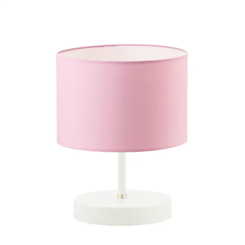 Tani Lampka nocna na biurko lampa biurkowa LED z abażurem walec PICOLO -