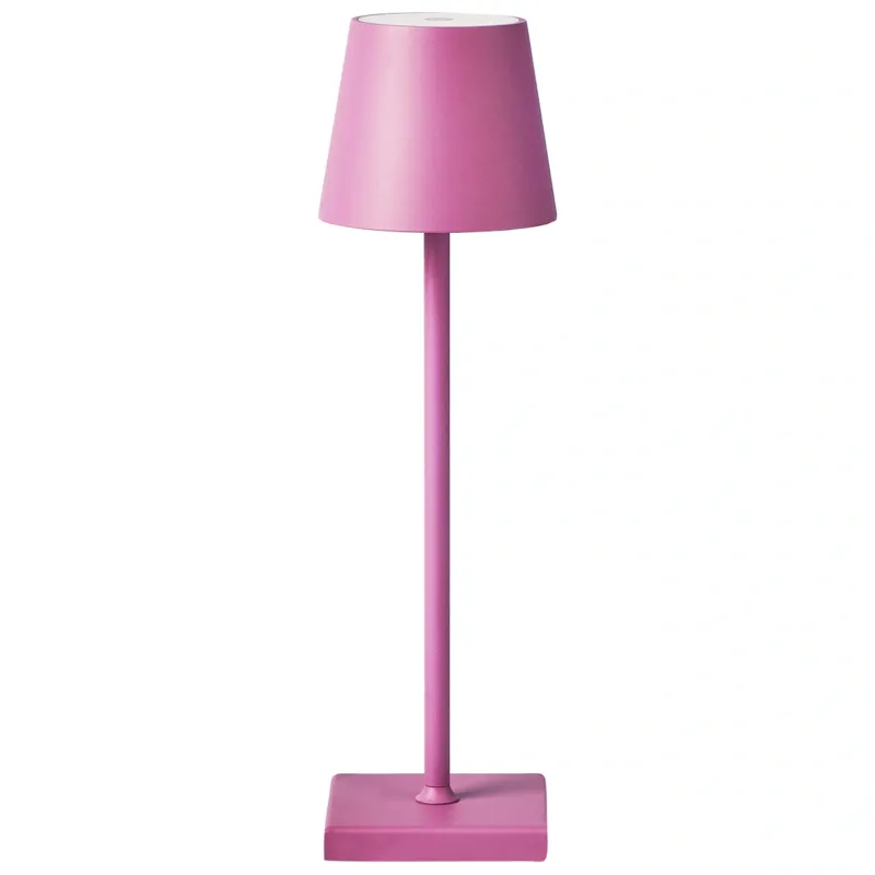 Bezprzewodowa lampa stołowa LED BACEIRO Metal Różowy - Sprawdź teraz