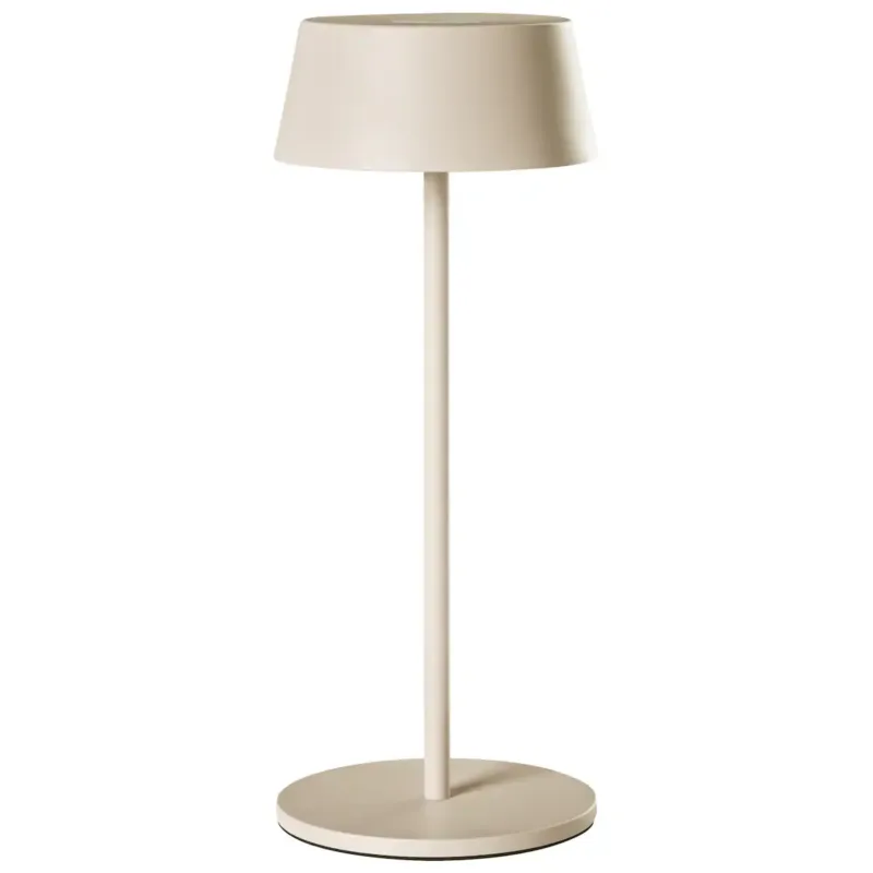 Bezprzewodowa lampa stołowa LED GUDER Ze ściemniaczem Metal Beżowy - Najlepsza cena