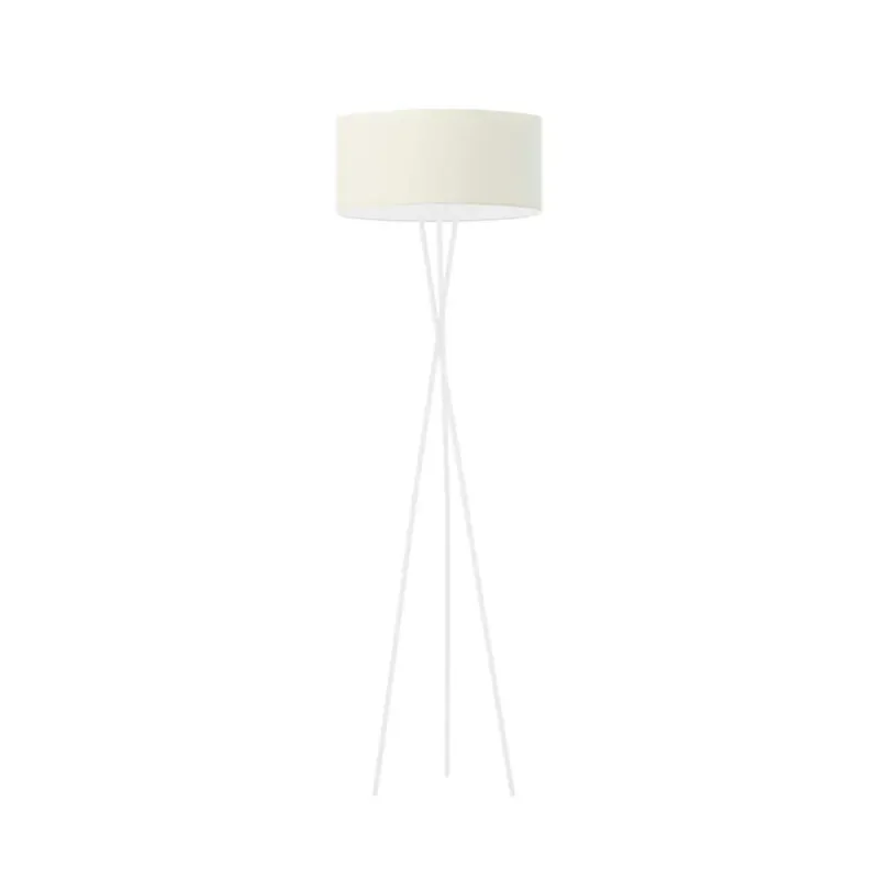 Nowość Lampa stojąca podłogowa trójnóg z abażurem walec MORIS -