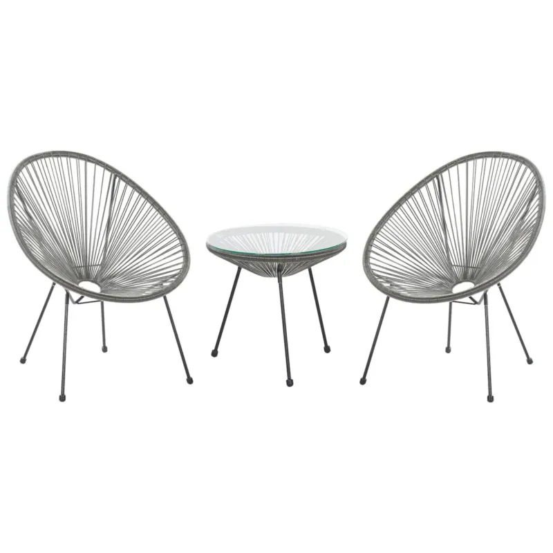 Zestaw mebli balkonowych z technorattanu ACAPULCO II - 90x70 cm Zniżka