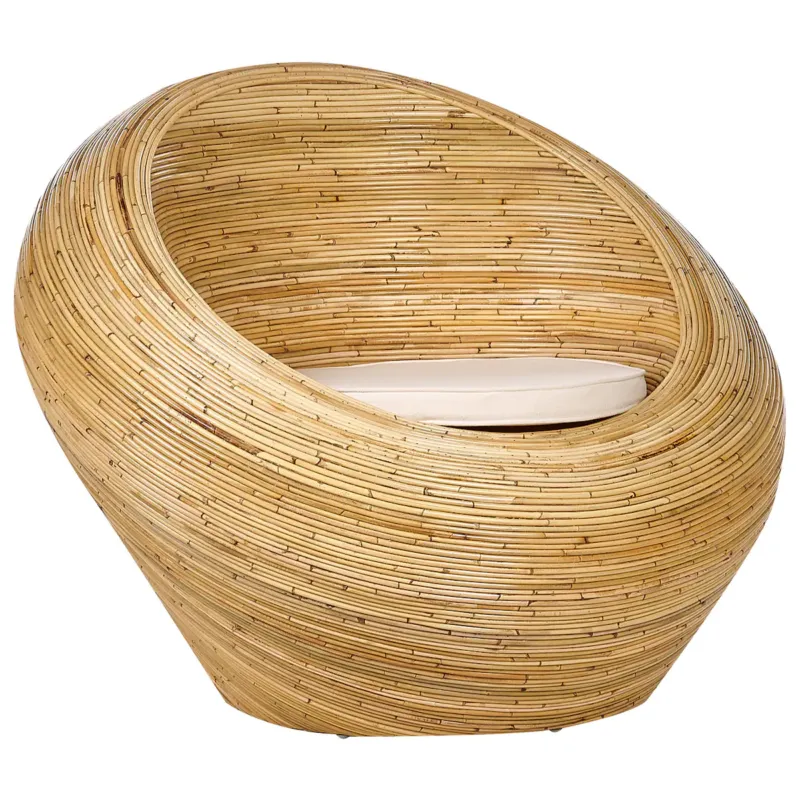 Fotel ogrodowy MAIORI Rattan Naturalny - 110x110 cm Okazja