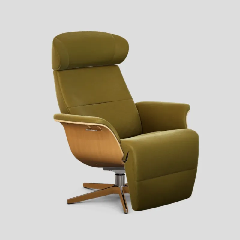 Fotel Timeout z podnóżkiem z pamięcią Eros Seagrass Oak Conform Wyjątkowa oferta