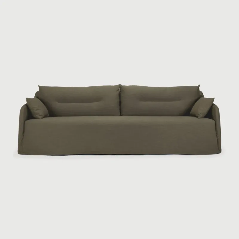 Sofa Weave 3 osobowa Green Fabric Ethnicraft Oferta