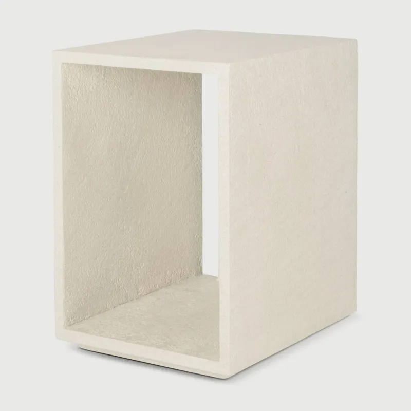 Stolik nocny Elements Microcement Off White Ethnicraft Obniżka ceny