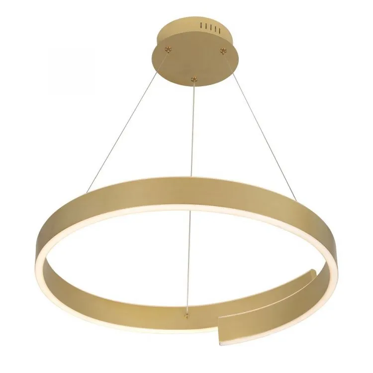 Wysoka jakość Wiszaca led 36W 4400lm 3000K zlota mat