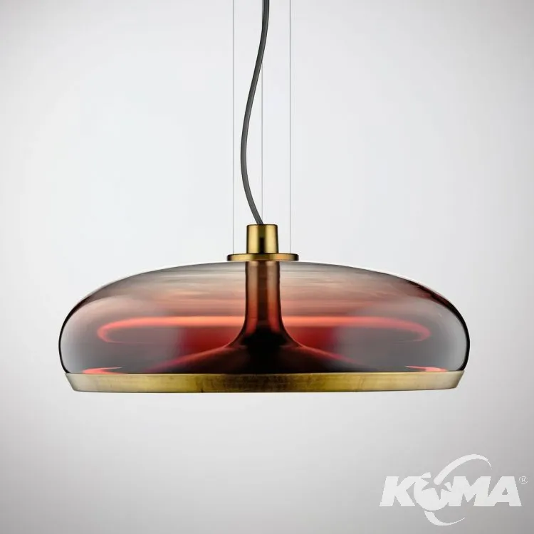 Oprawa wisząca led 11,6W + 14,4w 3000K ściemnialna patyna/bordo Promocja