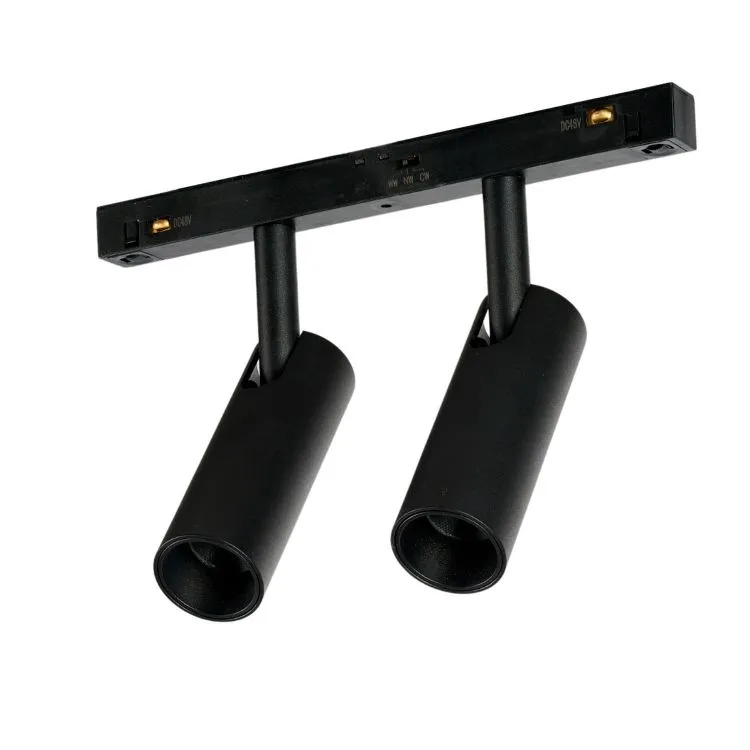 Niko 2 track reflektor podwójny led do szyny magnetycznej 2x7W cct czarny Do wyczerpania zapasów