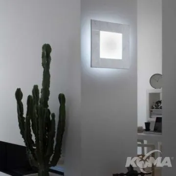 Kinkiet/plafon led 19W 2000LM 3000K 42x42cm srebrny leaf Wybór klientów