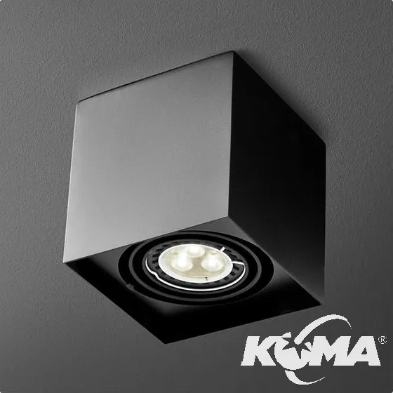 50x1 oprawa sufitowa czarna (mat) 1x35W GU5.3 230V Dostępne od ręki