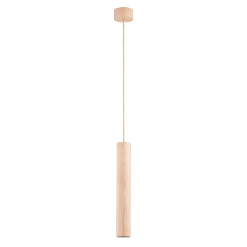 Wysoka jakość Lampa wisząca Anaid 61161 Alfa 1xGu10 LED Drewno Jasne Drewno