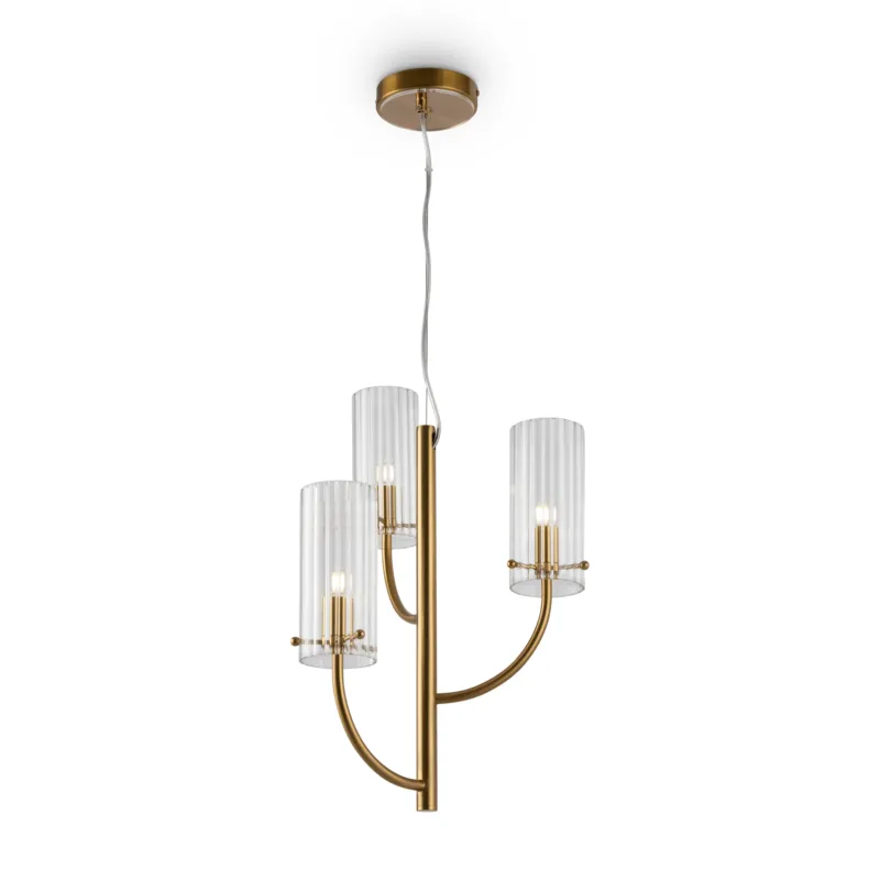 Szybka dostawa Lampa wisząca Arco MOD223PL-03BS Maytoni G9x40W Metal/Szkło Mosiądz/Przezroczysty