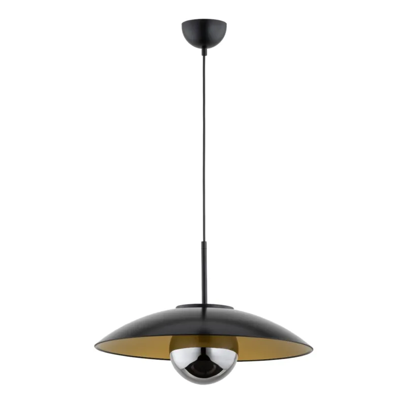 Nowość Lampa wisząca Arum 61211 Alfa 1xE14 LED Metal/Szkło Czarny