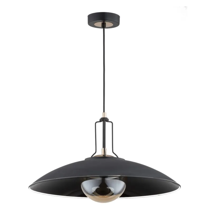 Dostępne od ręki Lampa wisząca Aurus 60969 Alfa 1xE14 LED Metal Czarny - Stare Złoto