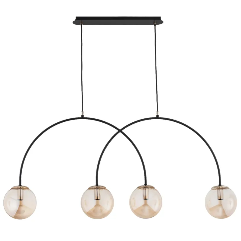 Lampa wisząca Bendo 63303 Alfa 4xE14 LED Metal Czarny - Stare Złoto Bezpieczne zakupy