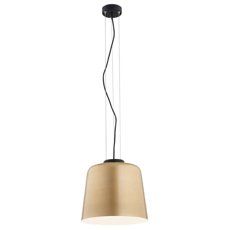 Dostępne od ręki Lampa Wisząca Berkley 4690 Argon 1xE27 15W Szkło/ Lakierana Stal, Złoty/ Biały