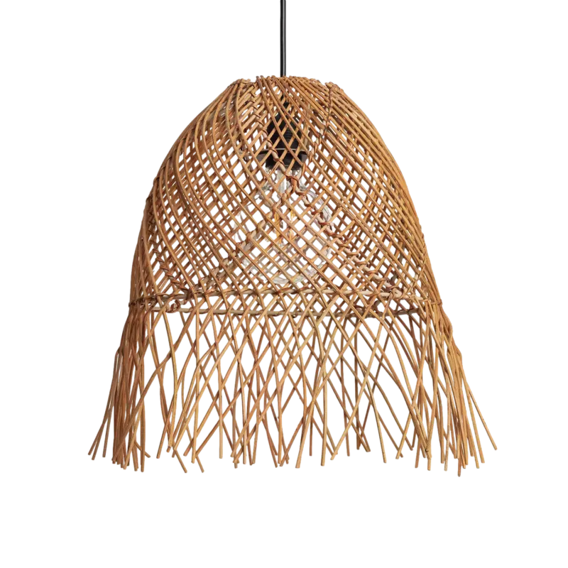 Lampa wisząca Boho ABR-LW20-BH-E27 Abruzzo 1xE27 40W Rattan Brązowy Popularny