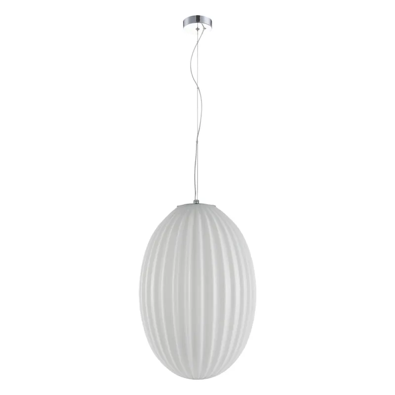 Lampa wisząca BRAGA ML0350 Milagro 1xE27 max 60W LED Metal + Szkło Chrom + Biały Sprawdź teraz