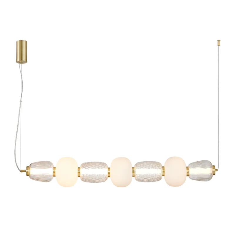Lampa wisząca CARO ML0365 Milagro 42W LED Metal + Szkło Złoty Dostępne od ręki