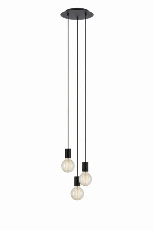 Bezpieczna płatność Lampa wisząca Cielo 108733 Markslojd 3xE27 40W Metal Czarny