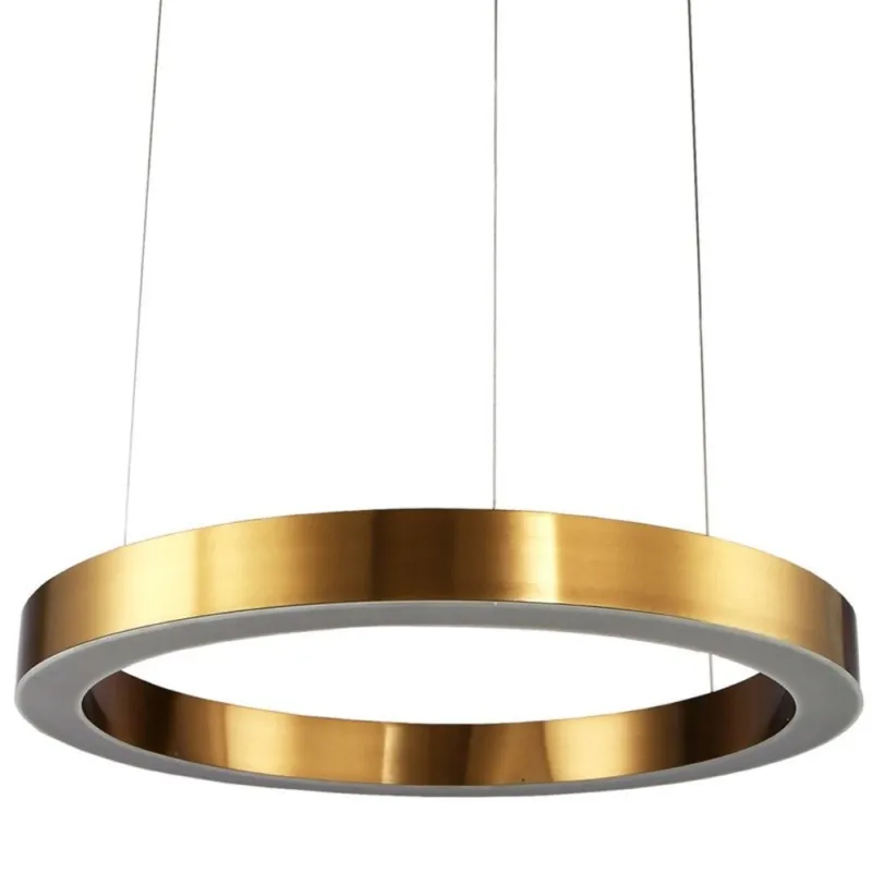 Łatwy zwrot Lampa wisząca Circle ST-8848-100 brass Step into Design 2xLED 52W Stal/Akryl Mosiądz Szczotkowany