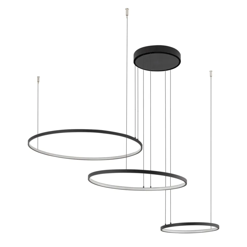 Lampa wisząca CIRCOLO LED 10817 Nowodvorski LED 45W 3000K Aluminium lakierowane Czarny Obniżka ceny