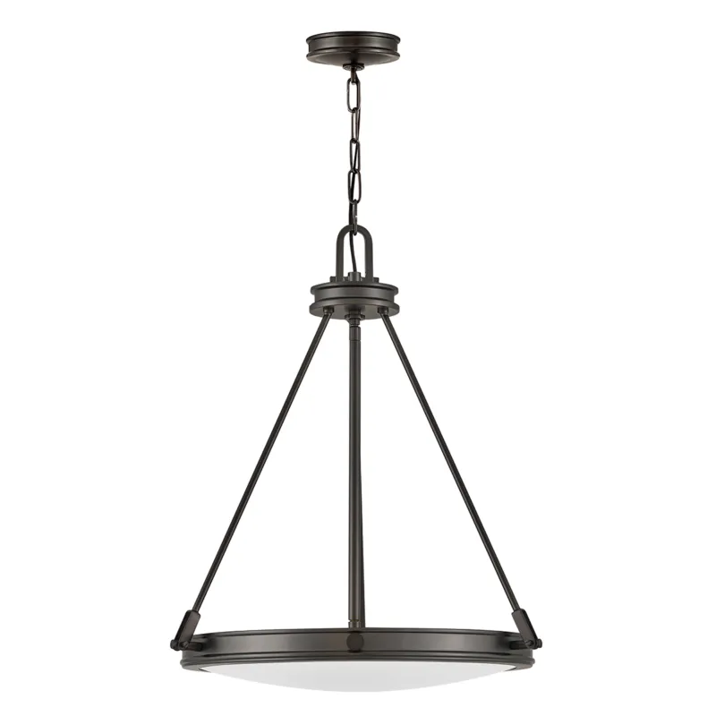 Lampa wisząca Collier HK-COLLIER-P-BX Elstead Lighting 4xE14 40W Stal, szkło opalowe Czarny Rabat