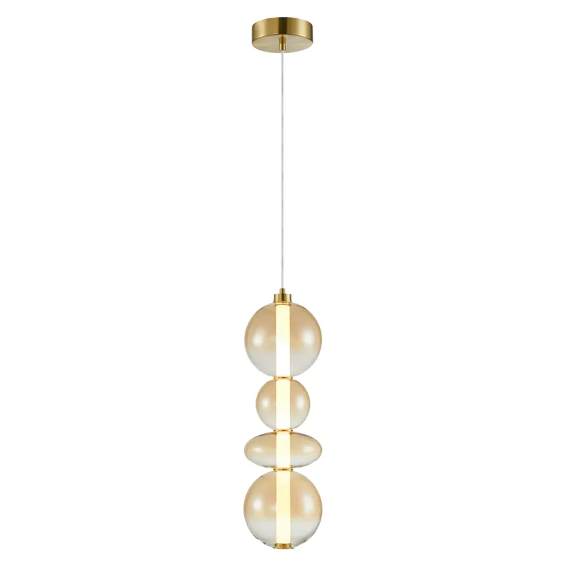 Wysoka jakość Lampa wisząca DAPHNE ML0346 Milagro 36W LED Metal + Szkło Złoty