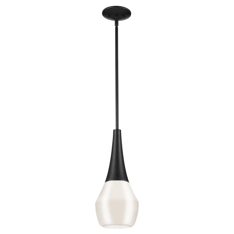 Oferta Lampa wisząca Deela KL-DEELA-P-BK Elstead Lighting 1xE27 60W Stal, błyszczące szkło opalowe Czarny