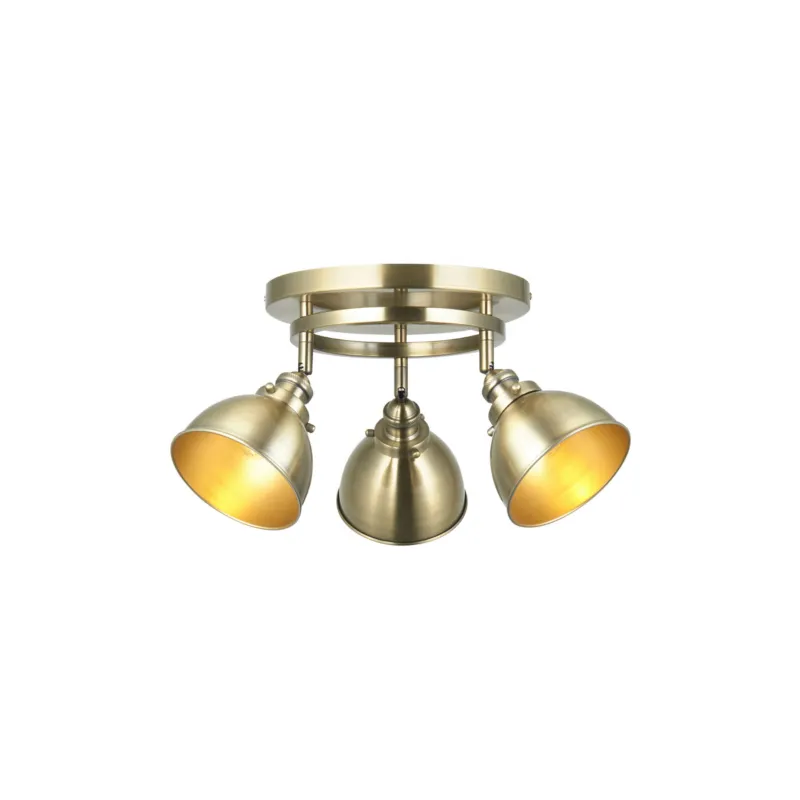 Lampa sufitowa Spot Wyatt Endon 3x7W E14 Stal Mosiądz Oferta