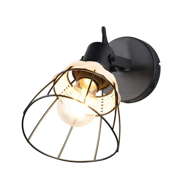 Lampa ścienna kinkiet Jerome R86231732 RL 1x10W E27 Metal/Ratan Wyjątkowa oferta