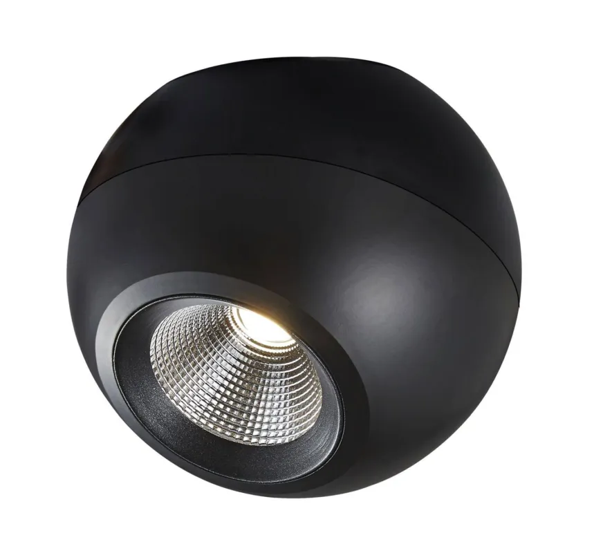 Nie przegap Plafon LED Mistic Madball MSTC-05411171 Mistic Lighting LED wymienny 1x9W 882lm 3000K Aluminium Czarny