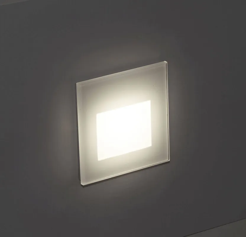 Nowy Oprawa schodowa moduł LED + ramka Mistic DOT SQ MSTC-05411903+MSTC-05118010 Mistic Lighting LED 1W Biały 3000K 80lm