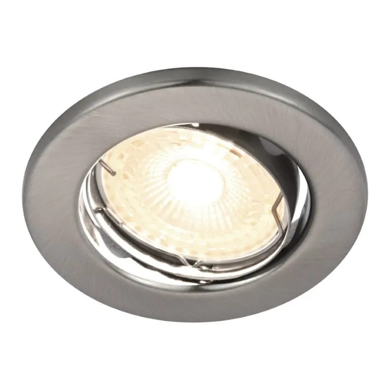 Popularny Oprawy podtynkowa CANIS 49300155 Nordlux 1xGU10 35W Metal Szczotkowany nikiel