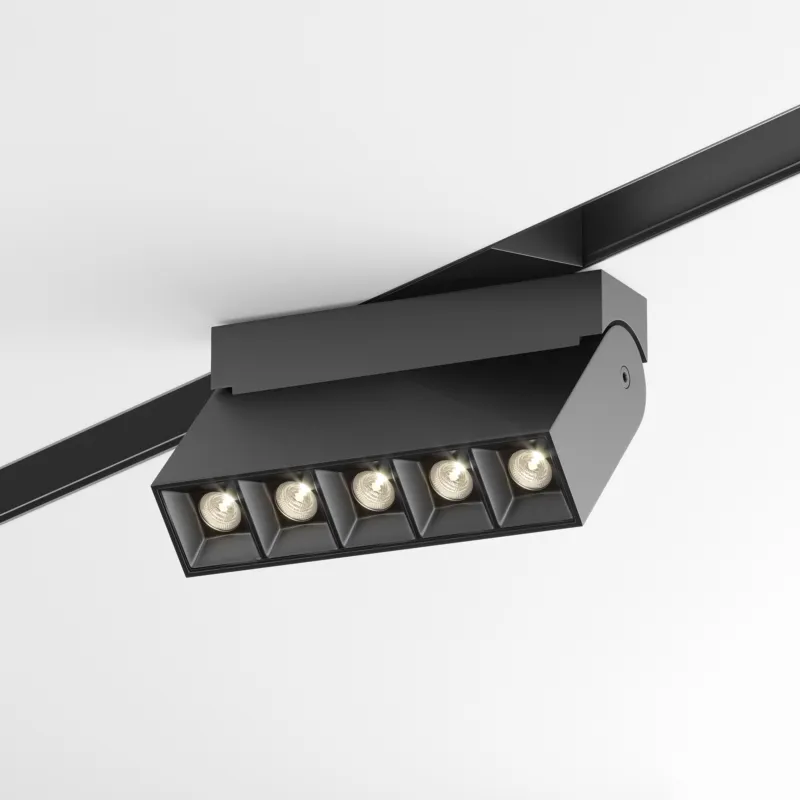 Zamów teraz Lampa liniowa obrotowa Points Rot Maytoni TR015-2-10W3K-B, aluminium, czarna, LED 10W 3000K, do szynoprzewodu dwufazowego