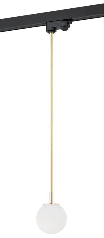Hit sprzedaży Lampa wisząca Bang 4308 Argon 1xG9 6W Szkło/ Stal Mosiądzowana, Opal Mat/ Mosiądz