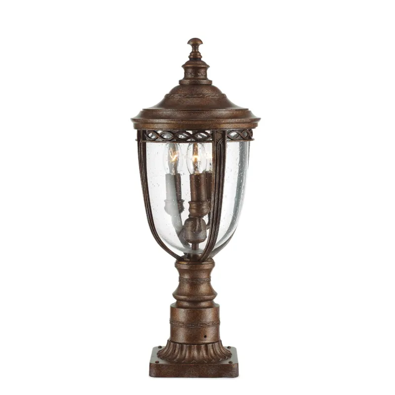 Kup online Latarnia ogrodowa Elstead Lighting English Bridle FE-EB3-M-BRB IP44 3xE14 Stal Brązowy