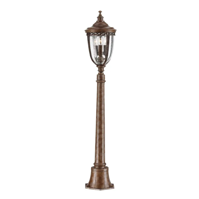 Kup teraz Latarnia ogrodowa Elstead Lighting English Bridle FE-EB4-M-BRB IP44 3xE14 Stal Brązowy