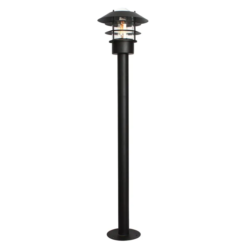 Nowy Latarnia ogrodowa Elstead Lighting Helsingor HELSINGOR-BOL-BK IP44 1xE27 Stal Czarny