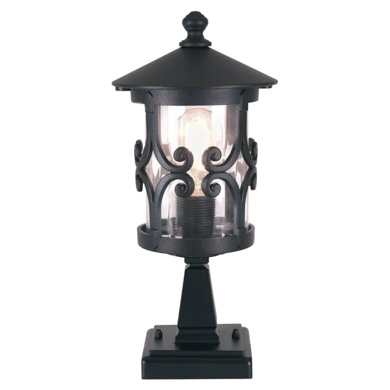Ograniczona ilość Latarnia ogrodowa Elstead Lighting Hereford BL12-BLACK IP23 1xE27 Aluminium Czarny