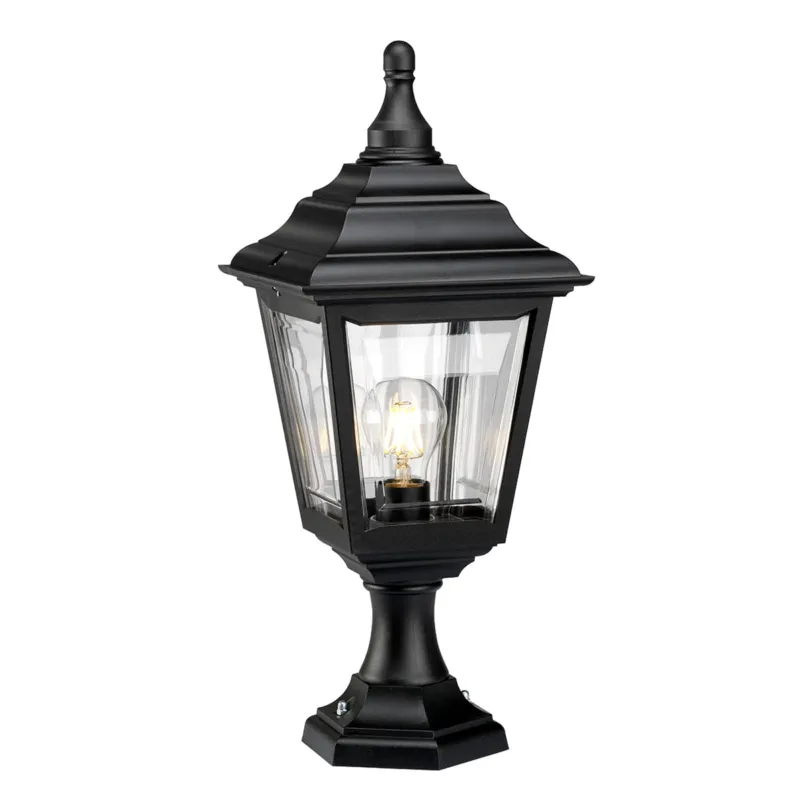 Nowy Latarnia ogrodowa Elstead Lighting Kerry KERRY-PED-POR IP44 1xE27 Tworzywo Czarny