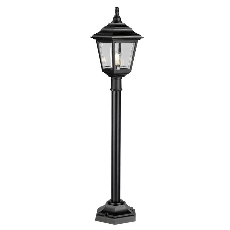 Latarnia ogrodowa Elstead Lighting Kerry KERRY-PILLAR IP44 1xE27 Tworzywo Czarny Szybka dostawa